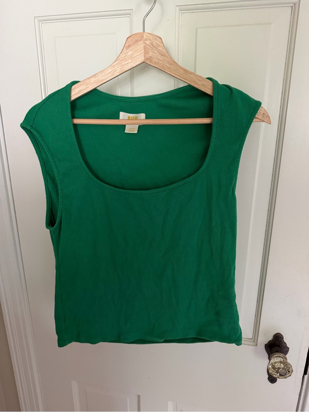 Sleeveless Green Tank Top by Maeve